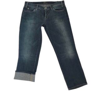Citizens of Humanity Crop Dark Denim Jeans Rolled Cuff COH size 29 Capri MINT!